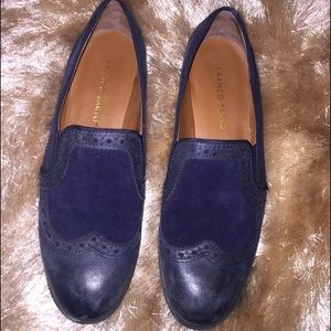 Franco Sarto Blue Loafer Oxfords