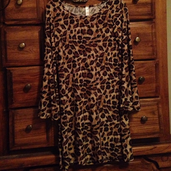 Leopard print dress size small