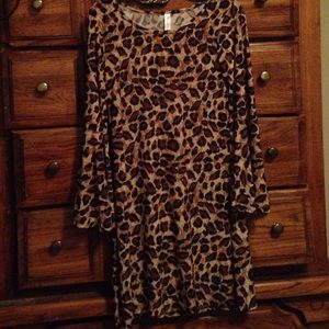 Leopard print dress size small
