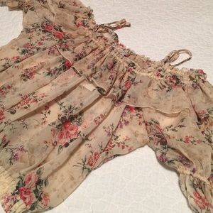 Off the shoulder floral top
