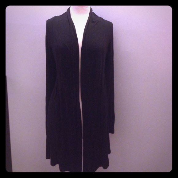 Black cardigan sweater cover up