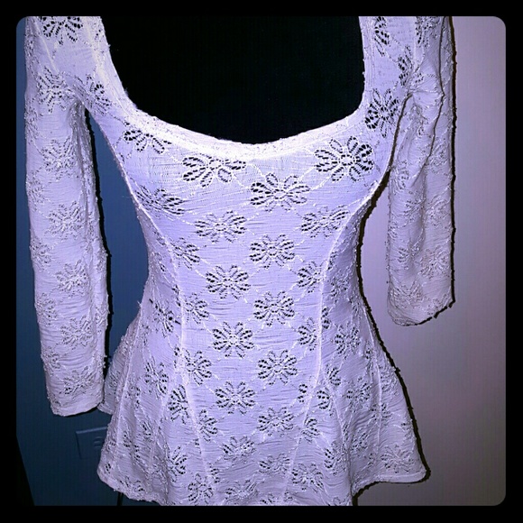 Embroidered  Free People top