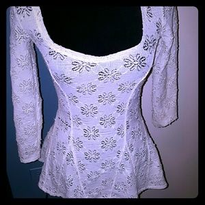 Embroidered  Free People top