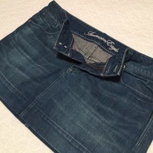 BUNDLE Jean skirt and white top