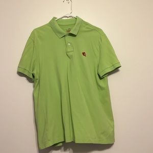 Lime green polo shirt