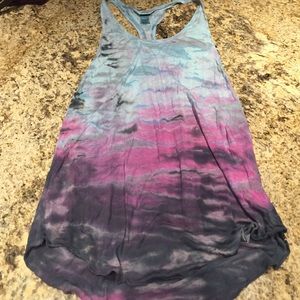 Multi colored long tank top