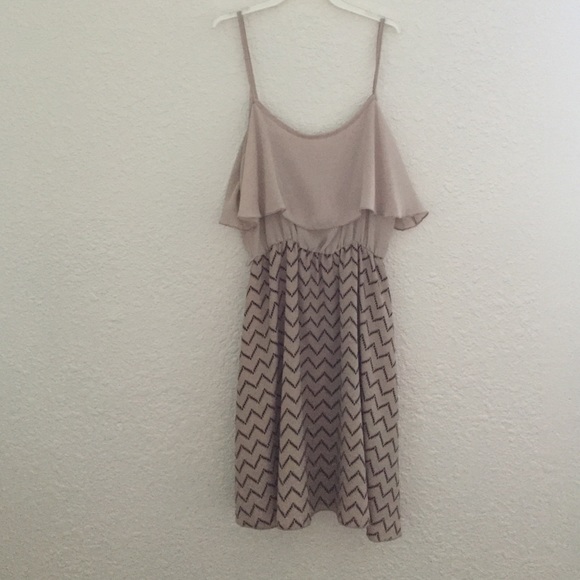 Tan short dress
