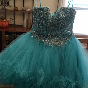 Turquoise/blue Homecoming  Dress
