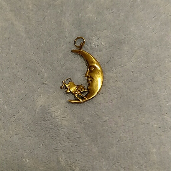 Cow moon pendant