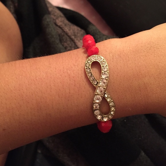 Red infinity bracelet! - Picture 2 of 2