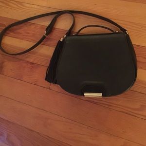 The Limited black saddle bag