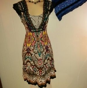 Boho Hippie Knee Length Dress