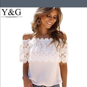 Summer off the shoulder blouse