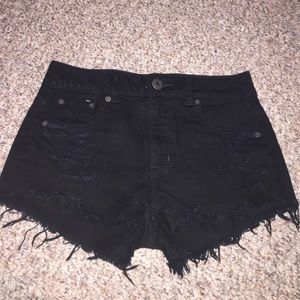 black American Eagle shorts