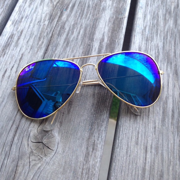 🚫SOLD🚫Blue mirror aviator sunglasses