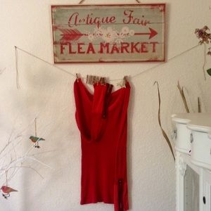 Free People Vintage Rare Zipper Cuff Thermal