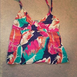Floral Catalina bathing suit top