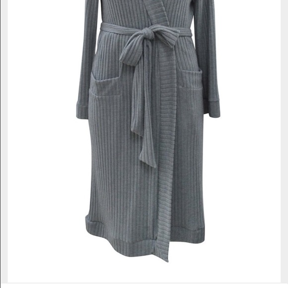 Eberjey Cozy Rib Robe - Picture 2 of 3