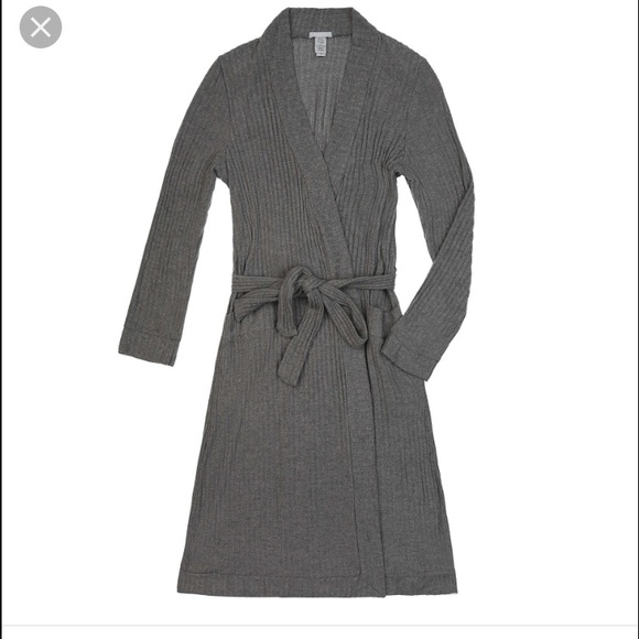 Eberjey Cozy Rib Robe - Picture 3 of 3