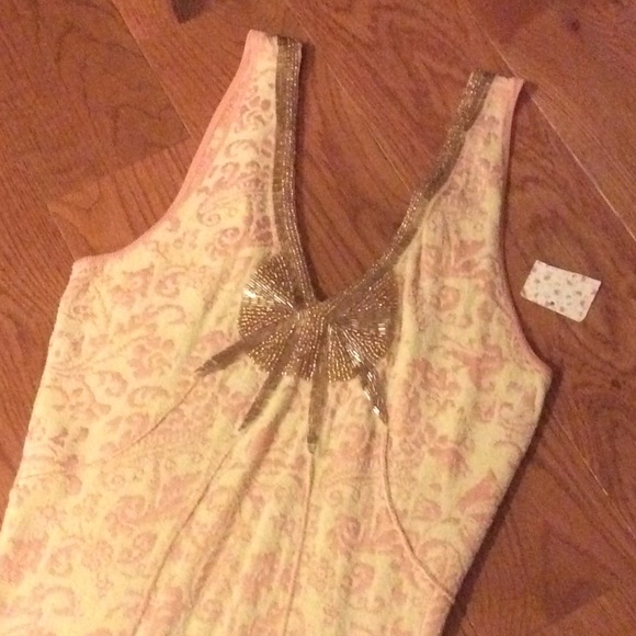 NWT Free People Starstruck Champagne Dress - Picture 3 of 4