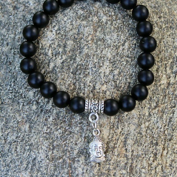Matte black buddha