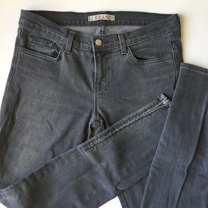 Grey J Brand Ankle Zip Skinny Jeans