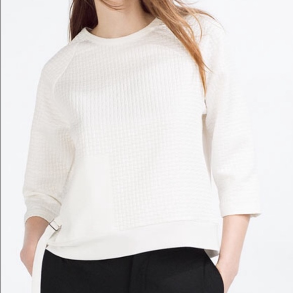 ZARA QUILTED TOP - Picture 2 of 2