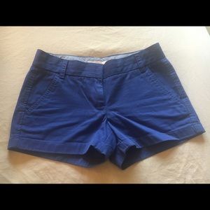 Blue Chino J.Crew shorts. Size 0.
