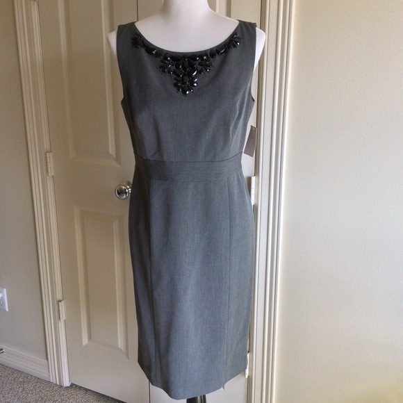 Halogen Gray Beaded Dress
