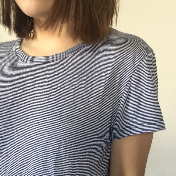 Brandy Melville Blue Striped Shirt 