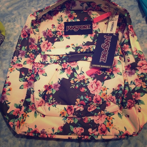 Flower Jansport Backpack