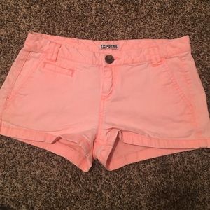 Express Orange Shorts