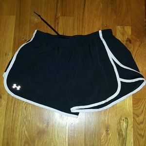 Black & White Under Armour Shorts