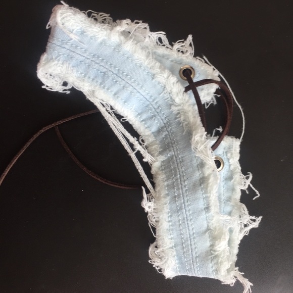 Light denim choker - Picture 2 of 3