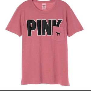 ❌SOLD❌ VS PINK Begonia Campus Tee