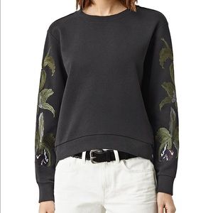 ALLSAINTS NWT Anya Embroidered Sweatshirt