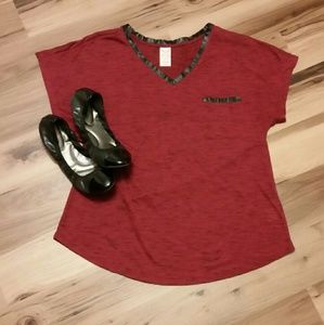 2 Leather Trimmed Tops