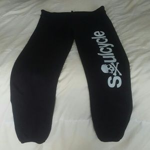 Soulcycle black sweat pants Size S..