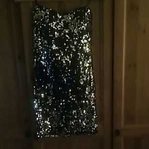 Black Sequin Dress