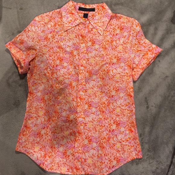 Express Design Studio Graphic Floral Blouse