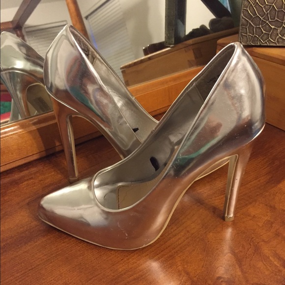 Brilliant Chrome Pumps