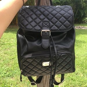NINE WEST backpack with cheetah pattern interior