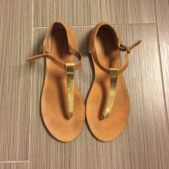 Madewell Gold Sandal