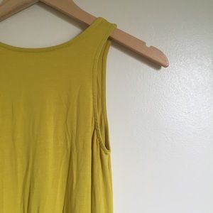 Fighting Eel || Chartreuse Swing Tank Dress