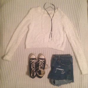 LA HEARTS soft cropped sweater