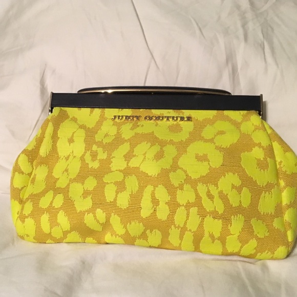 Small clutch/hand bag, neon cheetah print. - Picture 1 of 4