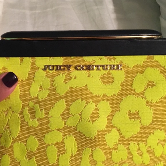 Small clutch/hand bag, neon cheetah print. - Picture 2 of 4