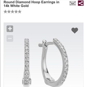 14k White Gold fashion Earrings