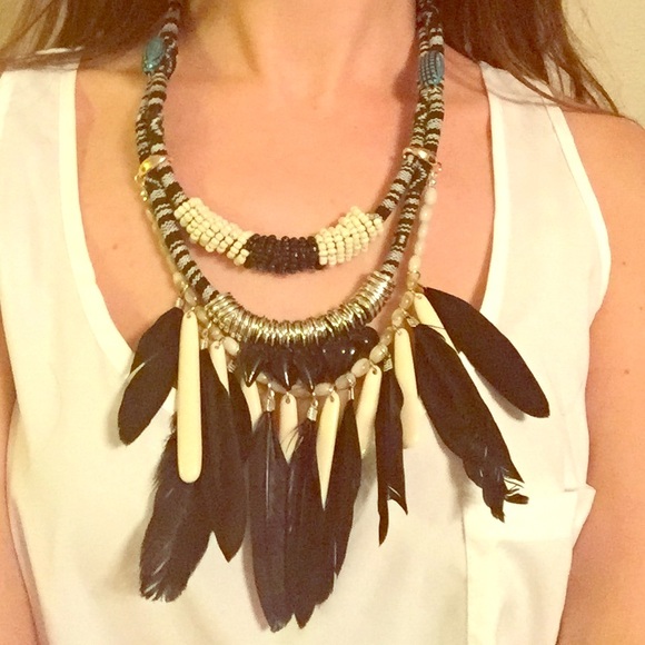 Feather Tribal Bohemian Necklace