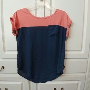 Pink and blue top